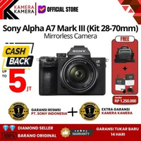 KameraKamera SONY ALPHA A7 Mark III / A7 Mark 3 Kit FE 28-70mm - Garansi Resmi With BC-QZ1