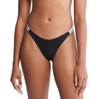 Calvin Klein Dipped String Thong 棉質性感細帶 女內褲 丁字褲/CK內褲-黑色