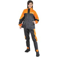 JUMP 將門 TV2配色內裡口袋反光套裝兩件式雨衣(M~4XL 加大尺寸)黑橘