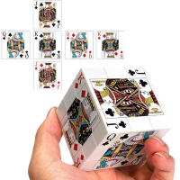 Cubes Rubik in ấn màu UV sáng tạo với thiết kế bài pocker, các loại 3x3x3, 2x2x2 và 4x4x4 – đồ chơi 