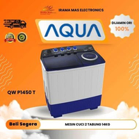 MESIN CUCI AQUA QW P1450 T | MESIN CUCI 2 TABUNG 14KG