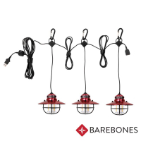 【Barebones】Edison String Lights串連垂吊營燈『紅色』 LIV-267