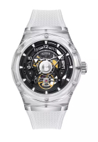 Bonest Gatti BONEST GATTI™ Automatic Unisex Glass Watch, Rubber Strap