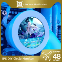 2.1 Inch Round Screen IPS Dynamic Display Temperature AIDA64 Circle Monitor DIY Covering 120/240/360 Water Cooling PC CPU AIO