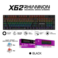NUBWO X62 คีย์บอร์ด Keyboard Gaming คีย์บอร์ดเกมมิ่ง คีย์บอร์ดแมคคานิคอล Blue Switch ประกันศูนย์ X33