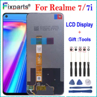 Tested Well Full New For Realme 7 LCD Display Touch Screen Digitizer Assembly Replacement For OPPO Realme 7i LCD Screen