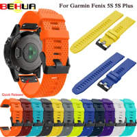20mm Watchband Strap for Garmin Fenix 5S Watch Quick Release Silicone Easy Fit Wrist Band Strap For Garmin Fenix 5S Plus Belt