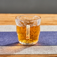 簡約玻璃杯子冰川杯茶杯水杯飲料單杯 日式創意初雪酒杯北歐ins風