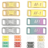 2022 New AF1 Diamond Shoe Charms Fashion Laces Buckle Quality Metal Shoelaces Decorations Chapa Air Force one Shoes Accessories