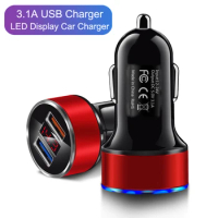 Car Charger Mobile Phone Fast Charging Adapter For OPPO F17 A53 A73 A15 A52 A72 A92 Realme 6 7 Pro C17 C15 Dual USB Car Charger