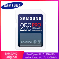 Samsung SD Card 64G 128GB 256gb 512GB Read Speed Up To 200 MB/s Class 10 U3 V30 UHS-I Pro Ultimate Memory Card For Professionals