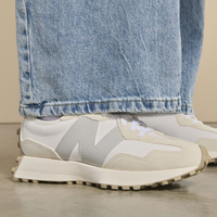 NEW BALANCE 休閒鞋 NB 327 海鹽灰 皮革 復古 女 WS327KE