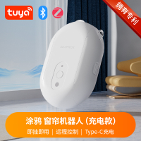 high use value Graffiti Smart Electric Curtain Smart Home Wiring Free Opening and Closing Curtain V