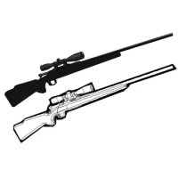 1:1 Remington Firearms M700 Sniper Rifle Manual DIY 3D Paper Model Can Not Emission Handmade Toys