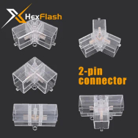 XHexFlash All Copper 2-Pin V/Y/L/T/I Connector for LED Lamp is Suitable for Bordered Hexagon Light Tube 110-240V