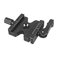 Double Lock Mounting Plate Clamp Adjustable Knob Adapter For Arca Swiss Tripod Ball Head QJ-06