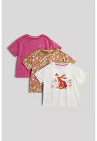 Mothercare 3 Pack Bunny T-Shirt
