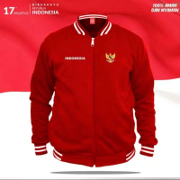 Jaket baseball Varsity Pria Jaket Baseball Wanita 17AGUSTUS INDONESIA- GARUDA Sweater Jaket Bomber P