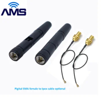 Factory wholesale 2.4G Wifi antenna lte 4g omni antenna external router wireless antenna indoor rubber rod antenna with RP-SMA c