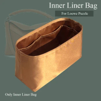 Purse Organizer Insert for Loewe Puzzle Bag Mini Purse Insert Inside Bag Storage Zipper Large Bag Insert for Luxury Handbag