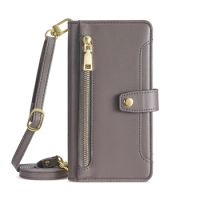 Long Lanyard Flip Leather Phone Case for Realme GT Neo 5 240W Wallet Bag Realme GT3 Cover Capa
