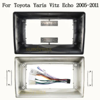 10.1 Inch 2 Din big screen android Car Radio Fascia frame For Toyota Yaris Vitz Echo 2005-2011 car radio frame cable wire
