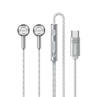 REMAX 金屬入耳式降噪有線耳機 手提電話音樂線控耳機 通話有線耳塞