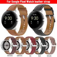 Leather Strap Weat-proof Leather Smart Accessories Wrist Strap Bracelet For Google Pixel Watch Smart Watch Wrist Strap Watchband
