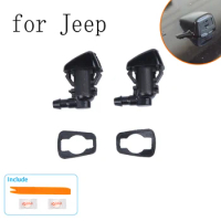 Car Front Windshield Windscreen Washer Jet Nozzles Water Fan Spout Cover Washer Outlet Wiper Nozzle for Jeep MITSUBISHI