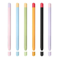 Soft Silicone Capacitive Stylus Pen Case Anti-scratch Stylus Pen Protective Sleeve Cap for Apple Pencil 1/2 Stylus Pen Case