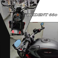 Trident 660 Motorcycle modified aluminum alloy handlebar rearview mirror For Triumph Trident 660 TRIDENT660 2021-2022