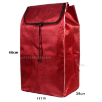 Trolley Cart Shopping Bags Woman's Large Foldable Handbag Portable Shopping Cart Basket Durable Large Capacity Bag