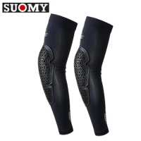 SUOMY Summer Men Motorcycle Elbowpads Breathable Ice Sleeve Motocross Riding Elbowpads CE Leve1 UPE50+ Sunscreen Protective Gear