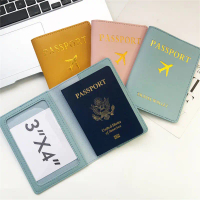 {Hot}     TRAVELCUL 2Pcs/set Passport Cover Pu Leather Travel ID Passport Holder Packet Wallet Lugga