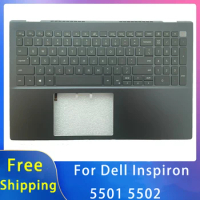 New For Dell Inspiron 5501 5502 Replacemen Laptop Accessories Palmrest/Keyboard With Backlight 0P93G9 Navy Blue