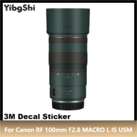 For Canon RF 100mm F2.8 MACRO L IS USM Lens Sticker Protective Skin Decal Film Anti-Scratch Protector Coat RF100 100 2.8