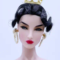 A033 Vintage Metal Gold Mini Crown Doll Crown Hair Accessories For 12" Fashion Dolls Like Poppy Parker FR NF Doll