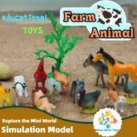 TOYS Animal Figures, 12pcs Realistic Farm Animals Toys, Early Educational Toys, Birthday Party Cake