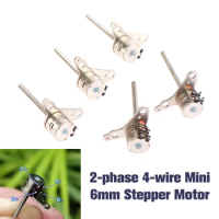 5PCS 2-phase 4-wire Micro Mini Miniature 6mm Stepper Motor Stepping 17mm Long Shaft Linear Screw Digital Camera Lens