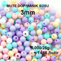 Manik Kapur/Manik Susu/Mote dop Uk 3mm Harga/25 Gram