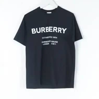 Kaos BURBERRY MURS 1856 HORSEFERRY HOUSE WHITE BLACK TSHIRT 100% ORIGINAL L