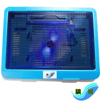 (3入組)驥展 藍極光 大散熱風扇 筆電散熱座 散熱墊 散熱架