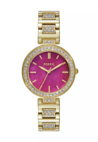 Fossil Fossil Women's Karli Analog Watch ( BQ3943 ) - Quartz, Gold Case, Round Dial, 8 MM Gold Stainless Steel Band