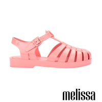 Melissa-前包羅馬T字涼鞋(大童)-粉紅色