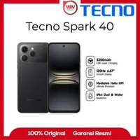 Hp Tecno Spark 40 Ram 6GB Internal 128GB Garansi Resmi Ink Black