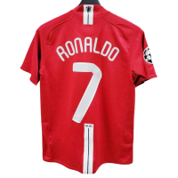 Cristiano Ronaldo Signed Soccer Jersey Short Sleeve Home Stadium Uniform Customizable Allie＆Bell Foo