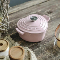 Saucepan Enamel Pot Non-Stick Pot Heart-shaped Cookware Cast Iron Pot Kitchen Accessories Cooking Tools