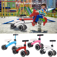 Balance Bike Baby 1-3-year-old Kids Balance Bike Boys Girls 12-36 Month Toddler Balance Bike 4 Wheels Toddler First Bike First