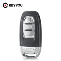 KEYYOU Remote Car Key Shell For Audi A4l A3 A4 A5 A6 A8 Quattro Q5 Q7 A6 A8 Car Key Case 3Buttons Replacement