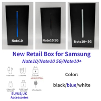 Empty Retail Box for Samsung Note10/Note10 Plus/Note10+ 5G/ Note10 Lite Pack Box or With Accessories 25W Charger Earphone Cable
